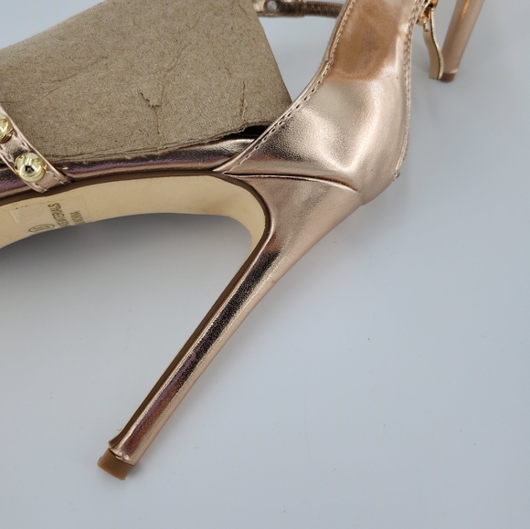 Venus Rose Gold heeled sandals - Picture 3 of 7